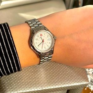 Wenger S.A.K Design Vintage 90’s Ladies Stainless Steel Date Dial Watch